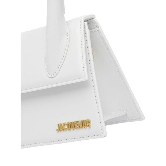 JACQUEMUS Le Chiquito Top Handle Bag Women WHITE Handbags - Picture 4 of 5